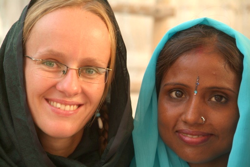 	Indien: Mandy mit indischer Sikh Frau	