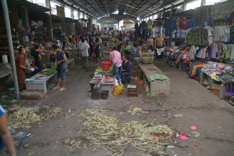 Jinghong, Yunnan, China: Markt
